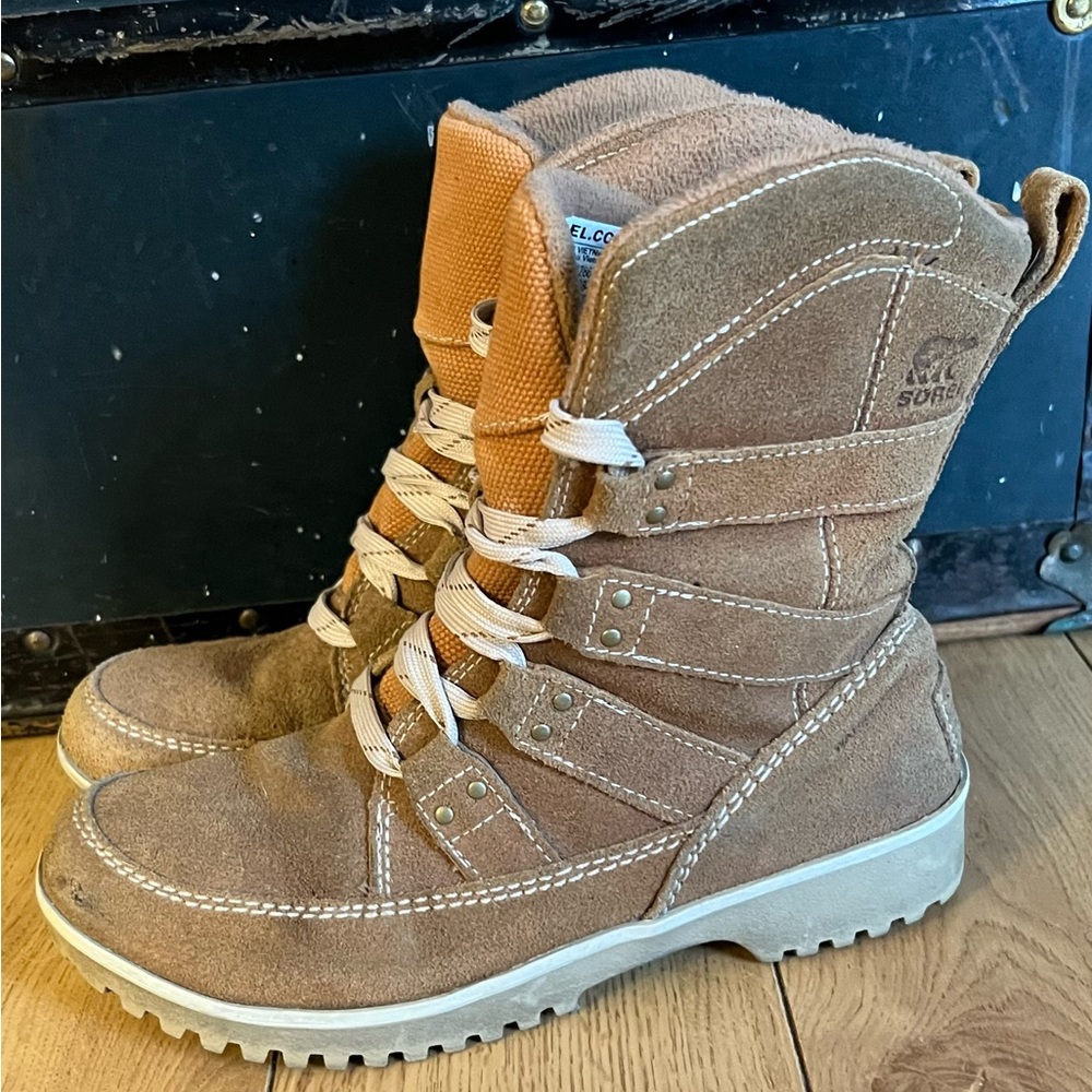 Sorel Meadow Suede Lace-Up Boots
